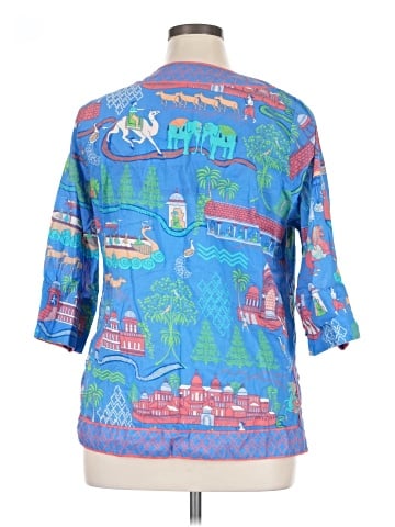 Gretchen Scott Designs 3/4 Sleeve Blouse (view 2)