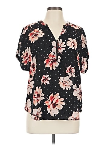Maurices Short Sleeve Blouse (view 1)