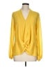 DAILYLOOK 100% Polyester Yellow Long Sleeve Blouse Size L - photo 1