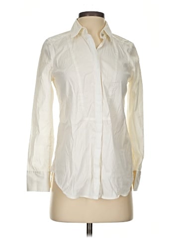 White House Black Market Long Sleeve Blouse (view 1)
