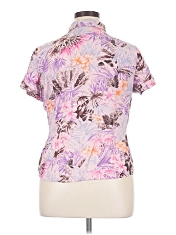 Basic Editions Short Sleeve Blouse (view 2)