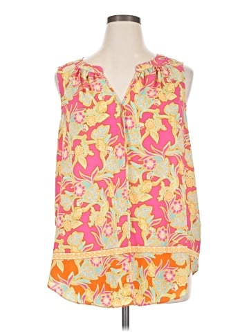 Rose + Olive Sleeveless Blouse (view 1)