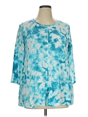 LOGO by Lori Goldstein Long Sleeve Blouse (view 1)