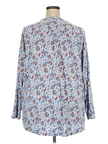 Lands' End 3/4 Sleeve Blouse (view 2)