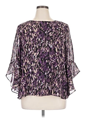 Black Label by Evan Picone 3/4 Sleeve Blouse (view 1)