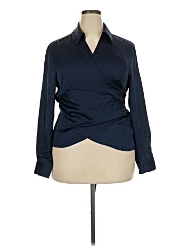 ELOQUII Long Sleeve Polo (view 1)