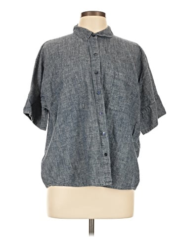 Eileen Fisher Short Sleeve Button-Down Shirt (view 1)