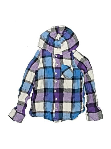 Justice Long Sleeve Button-Down Shirt (view 1)