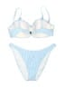 Lilly Pulitzer Stripes Blue Two Piece Swimsuit Size 8 - photo 1