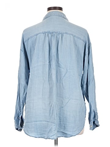 Ann Taylor LOFT Outlet Long Sleeve Button-Down Shirt (view 2)