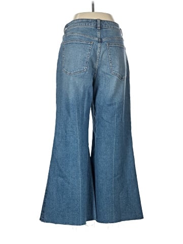 Madewell Curvy Flared Wide-Leg Crop Jeans in Oneida Wash (view 2)