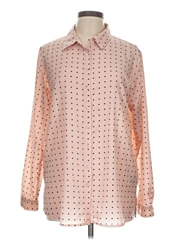 Joan Vass Long Sleeve Blouse (view 1)