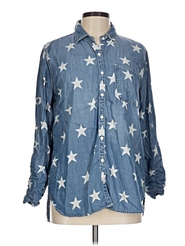 SNEAK PEEK Long Sleeve Button-Down Shirt (view 1)