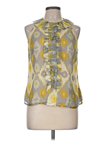 Lela Rose Sleeveless Silk Top (view 1)