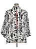 Ali Miles Print White 3/4 Sleeve Button-Down Shirt Size 2X (estimated) - photo 2