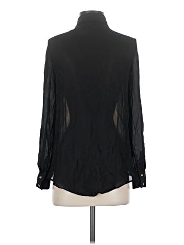 Haute Hippie Long Sleeve Silk Top (view 2)