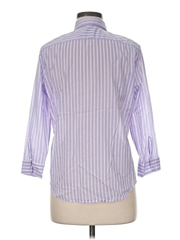 Lauren by Ralph Lauren 3/4 Sleeve Button-Down Shirt (view 2)