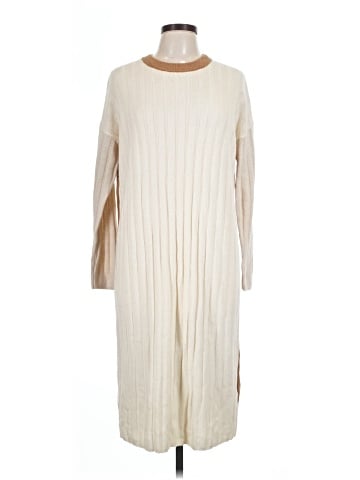 Madewell (Re)sourced Ribbed Midi Sweater Dress (view 1)