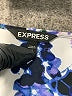 Express 100% Polyester Blue 3/4 Sleeve Blouse Size XS - photo 7