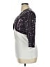 Patra 100% Polyester Metallic Solid Silver Jacket Size 14 - photo 5
