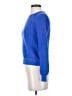 Ann Taylor LOFT 100% Cotton Solid Blue Pullover Sweater Size S (petite) - photo 5