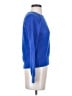 Ann Taylor LOFT 100% Cotton Solid Blue Pullover Sweater Size S (petite) - photo 4