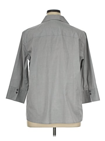 Foxcroft 3/4 Sleeve Button-Down Shirt (view 2)