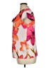 Worthington 100% Polyester Floral Orange Short Sleeve Blouse Size XL - photo 5