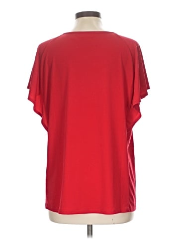 Susan Graver Short Sleeve Blouse (view 2)