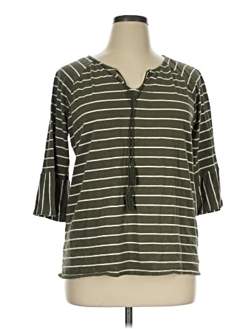 Christopher & Banks 3/4 Sleeve Blouse (view 1)
