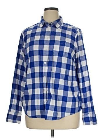 J.Crew Factory Store Long Sleeve Button-Down Shirt (view 1)
