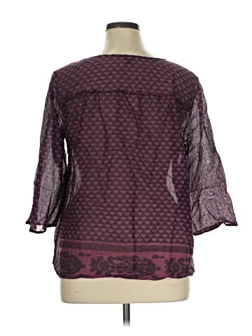 American Eagle Outfitters 3/4 Sleeve Blouse (view 2)