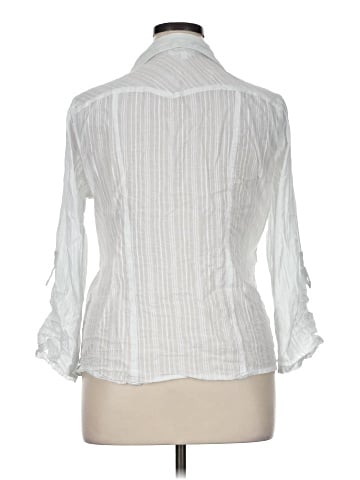 Eden & Olivia 3/4 Sleeve Button-Down Shirt (view 2)