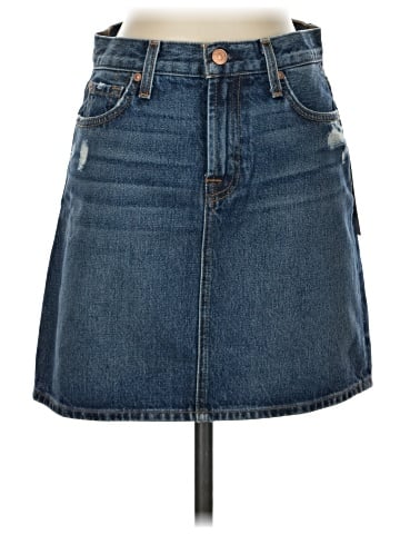 7 For All Mankind Denim Skirt (view 1)