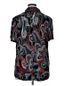 Bisou Bisou Paisley Black Short Sleeve Blouse Size 1X - photo 2