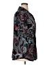 Bisou Bisou Paisley Black Short Sleeve Blouse Size 1X - photo 4