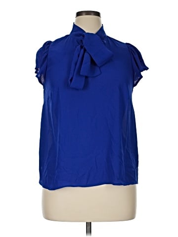 ELOQUII Short Sleeve Blouse (view 1)