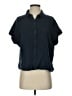Splendid 100% Cotton Solid Blue Short Sleeve Blouse Size S - photo 1