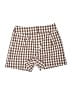 Veronica Beard Checkered-gingham Brown Shorts Size 4 - photo 1