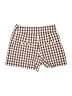 Veronica Beard Checkered-gingham Brown Shorts Size 4 - photo 2