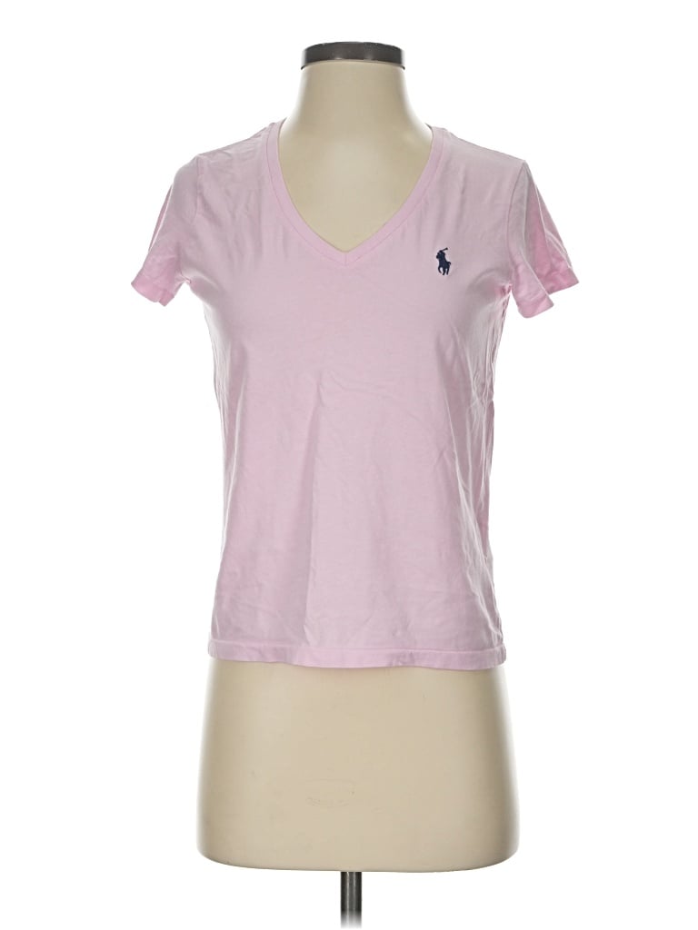 Pre-owned Polo By Ralph Lauren Short Sleeve T-shirt In Pink