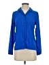 Express Blue Long Sleeve Blouse Size XS - photo 1