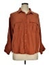 Old Navy Brown 3/4 Sleeve Button-Down Shirt Size XL - photo 1