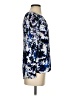 Express 100% Polyester Blue 3/4 Sleeve Blouse Size XS - photo 4