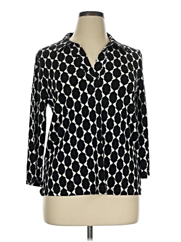 JM Collection 3/4 Sleeve Blouse (view 1)
