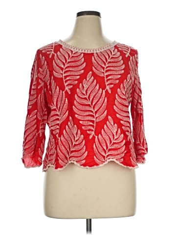 Solitaire 3/4 Sleeve Blouse (view 1)