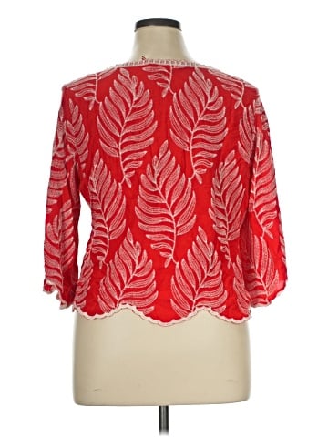 Solitaire 3/4 Sleeve Blouse (view 2)