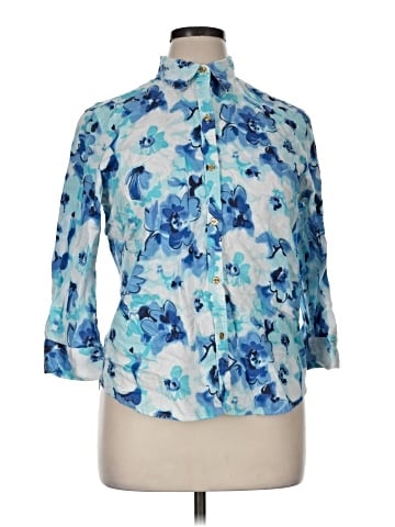 Chaps 3/4 Sleeve Blouse (view 1)