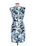 Connected Apparel Print Blue Cocktail Dress Size 10 - photo 2