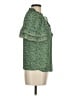 Max Studio 100% Polyester Green Short Sleeve Blouse Size M - photo 4
